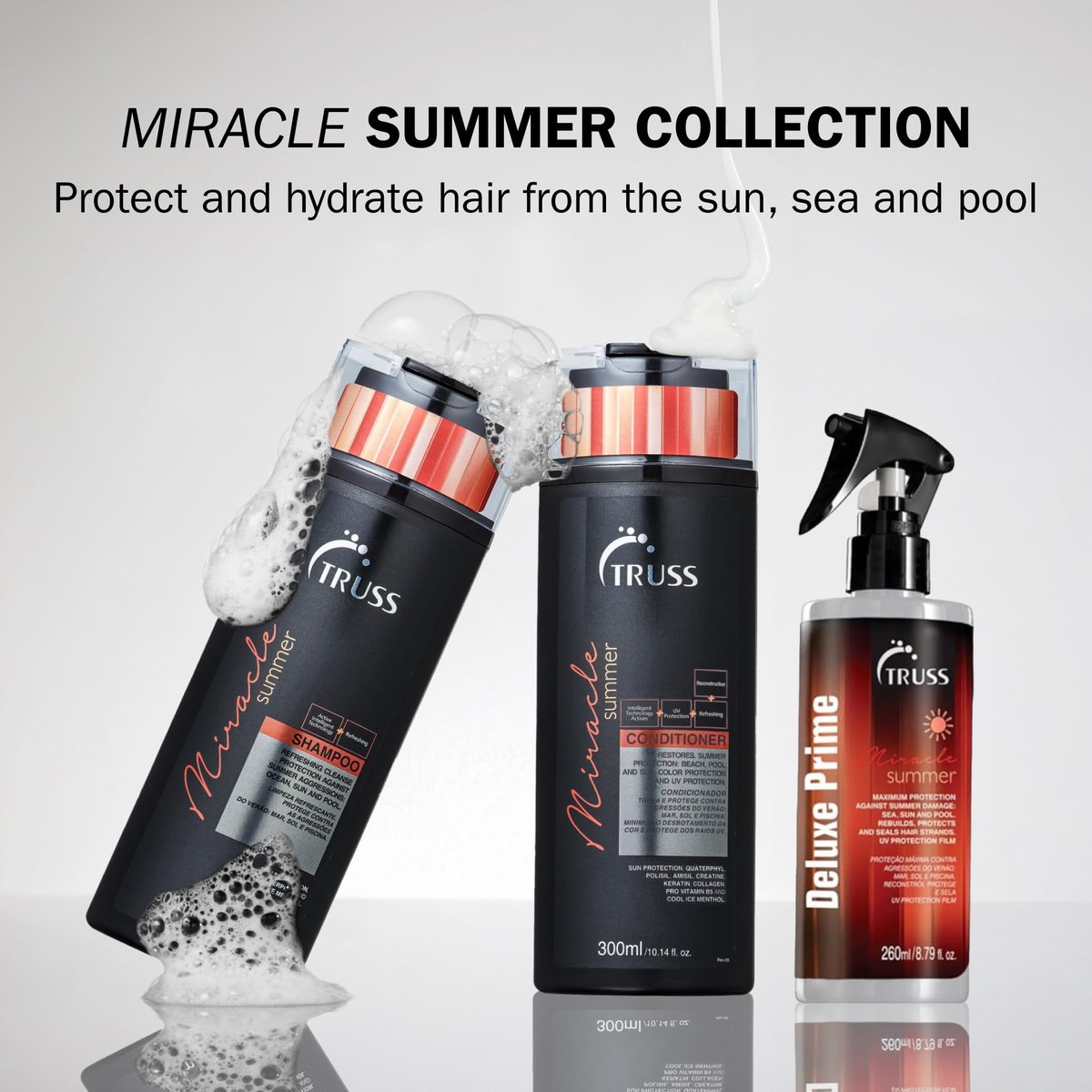 TRUSS Deluxe Prime Summer Hair Treatment – 8.79 oz | Protect & Repair Sun, Ocean & Pool Damage Avelisse