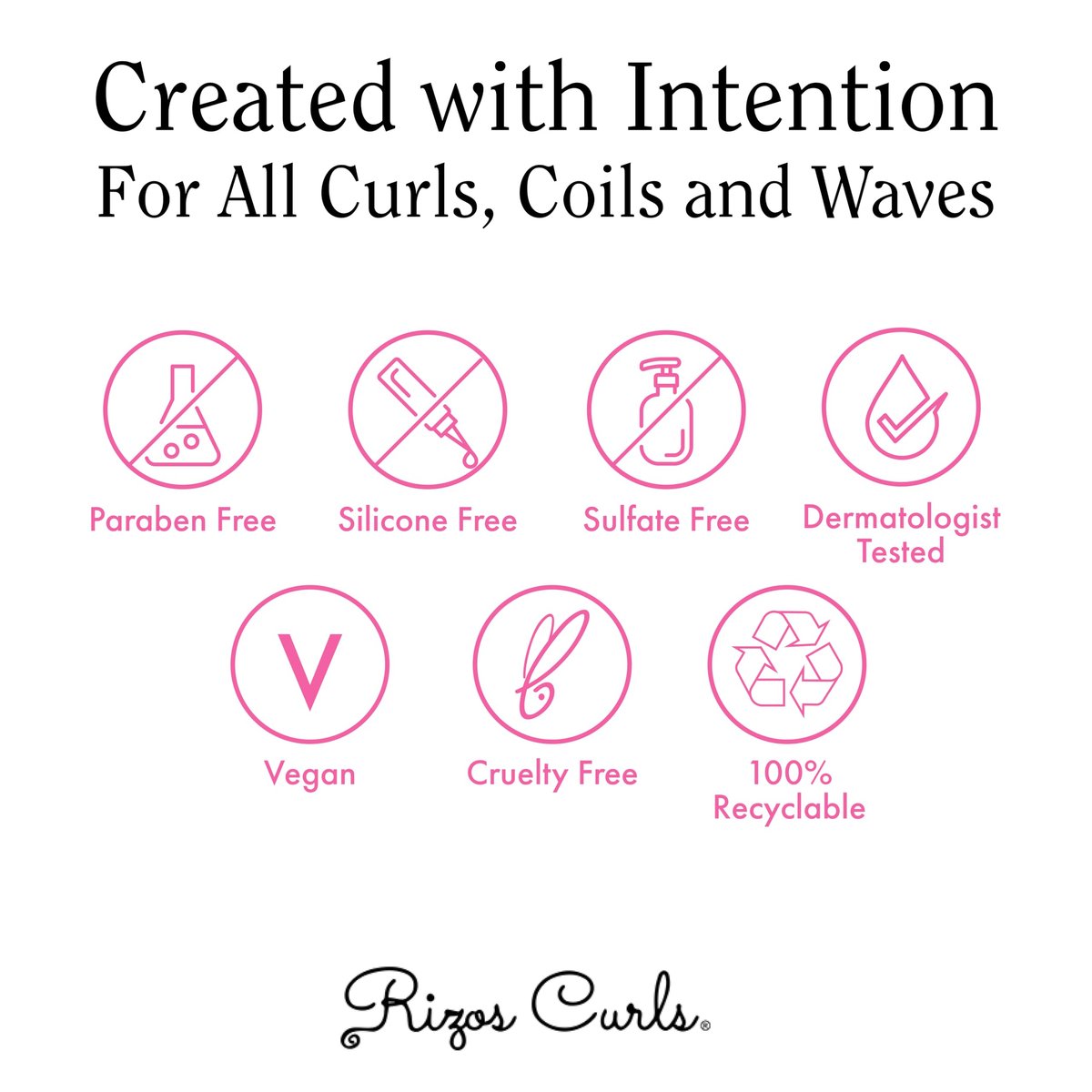 Rizos Curls Detangling Flexi Brush for Curly & Coily Hair – Reduce Breakage & Add Shine, Pink Avelisse