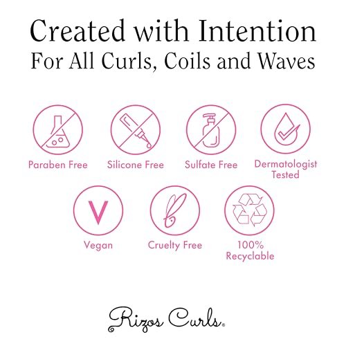 Rizos Curls Detangling Flexi Brush for Curly & Coily Hair – Reduce Breakage & Add Shine, Pink Avelisse