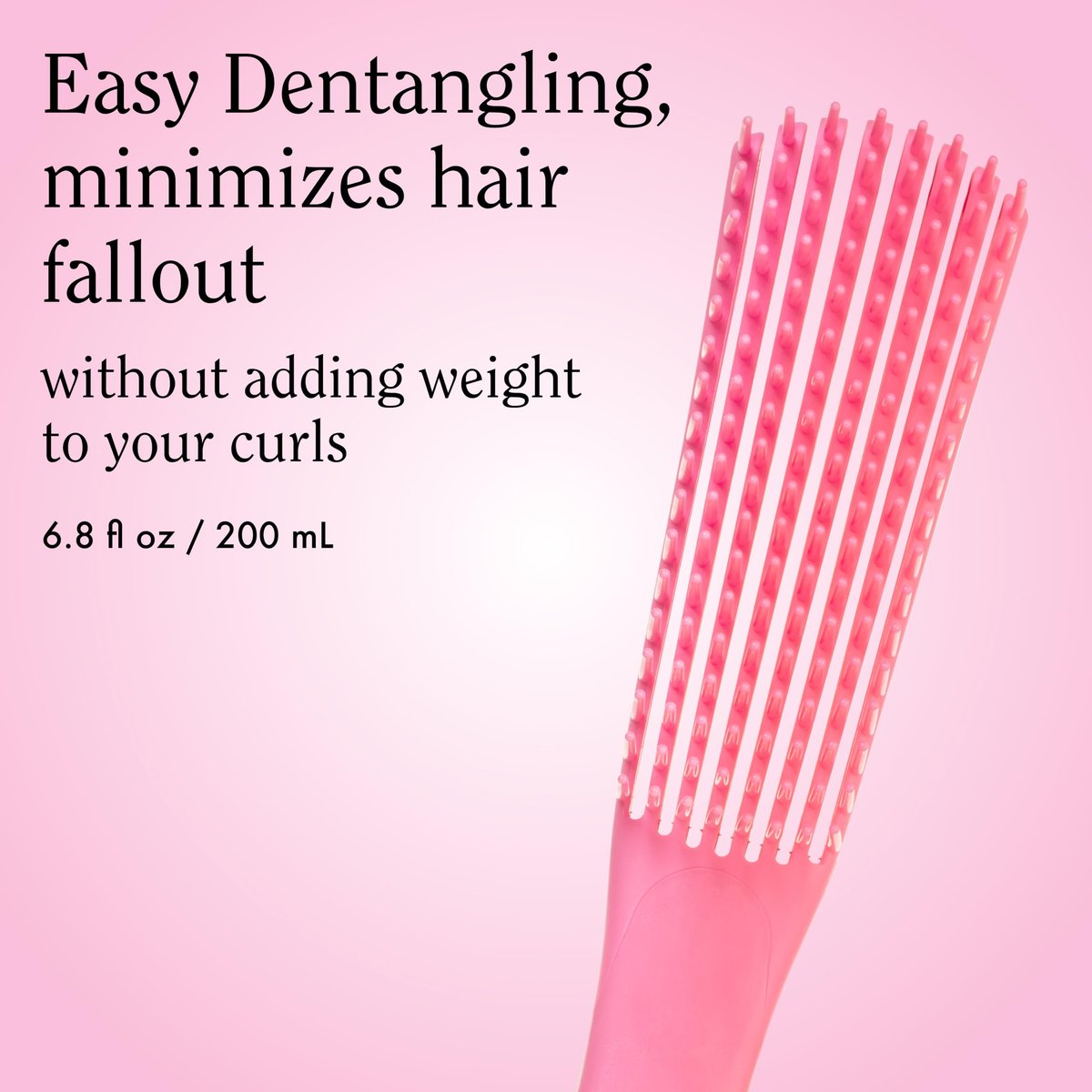 Rizos Curls Detangling Flexi Brush for Curly & Coily Hair – Reduce Breakage & Add Shine, Pink Avelisse