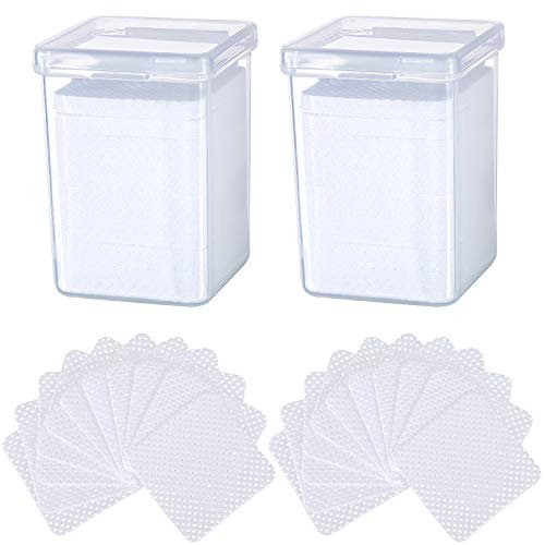 400-Piece Non-Woven Eyelash Extension Glue Remover Wipes – Cleaner for Lash Adhesive & Nail Polish - görsel 2