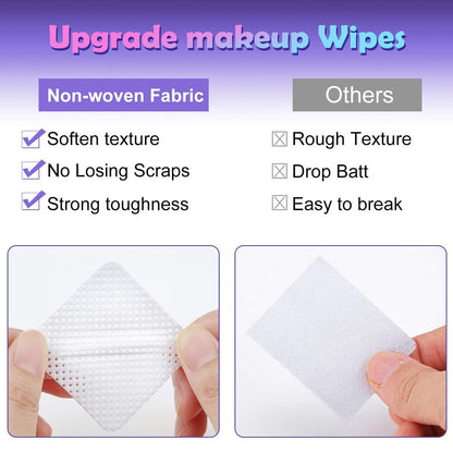 400-Piece Non-Woven Eyelash Extension Glue Remover Wipes – Cleaner for Lash Adhesive & Nail Polish