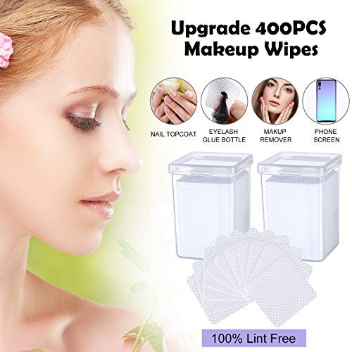 400-Piece Non-Woven Eyelash Extension Glue Remover Wipes – Cleaner for Lash Adhesive & Nail Polish - görsel 14