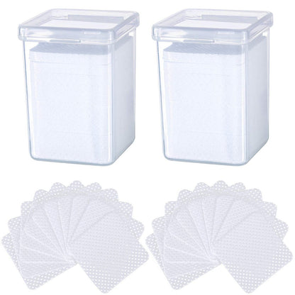 400-Piece Non-Woven Eyelash Extension Glue Remover Wipes – Cleaner for Lash Adhesive & Nail Polish