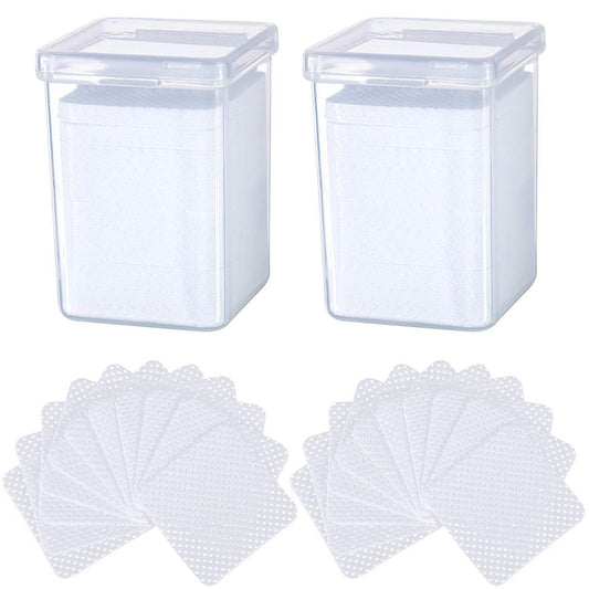 400-Piece Non-Woven Eyelash Extension Glue Remover Wipes – Cleaner for Lash Adhesive & Nail Polish