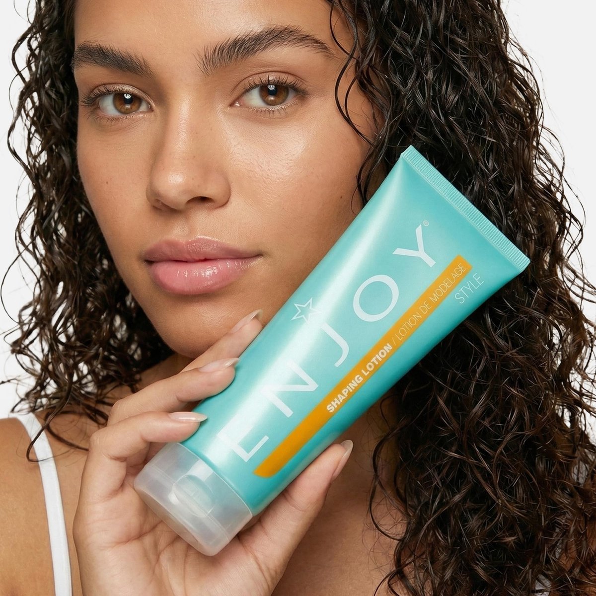 Enjoy Shaping Lotion - Lightweight Flexible Styling Cream for Curls, Texture & Natural Movement, Soft Shine & Bouncy Hold, 8 oz Avelisse