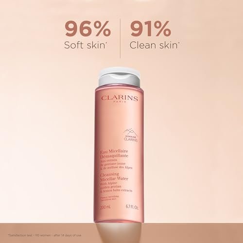 Clarins Cleansing Micellar Water – Gentle Makeup Remover for Face, Eyes & Lips Avelisse