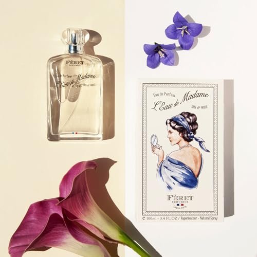 Feret Parfumeur L’Eau de Madame Eau de Parfum – Luxury French Fragrance for Women – Powdery Floral Perfume with Iris & Musk – Long-Lasting, Made in France, 100ml - görsel 7