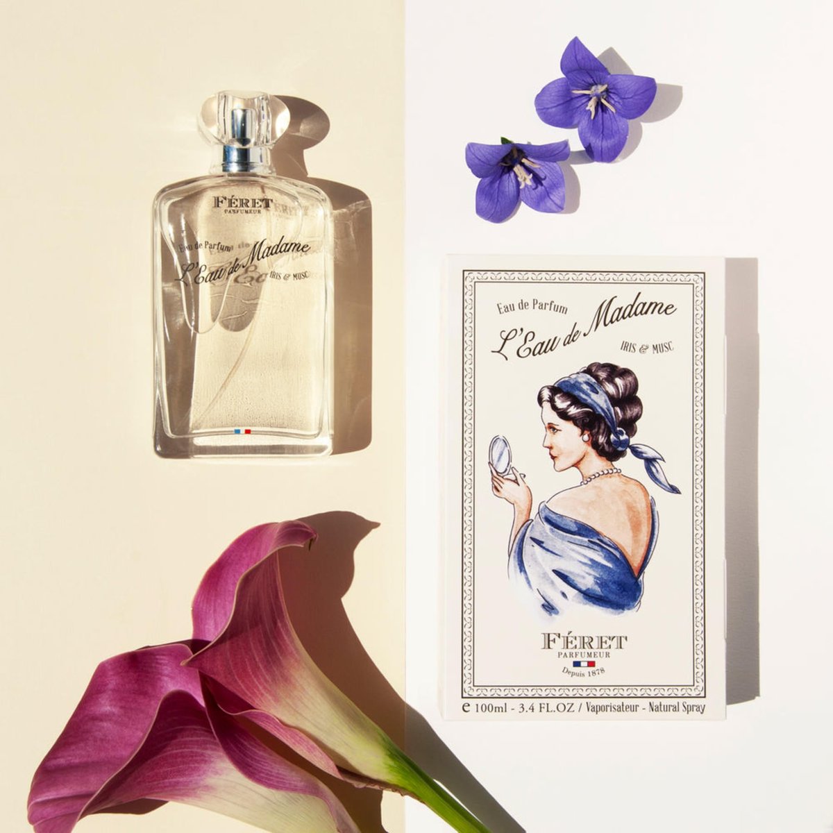 Feret Parfumeur L’Eau de Madame Eau de Parfum – Luxury French Fragrance for Women – Powdery Floral Perfume with Iris & Musk – Long-Lasting, Made in France, 100ml - görsel 8