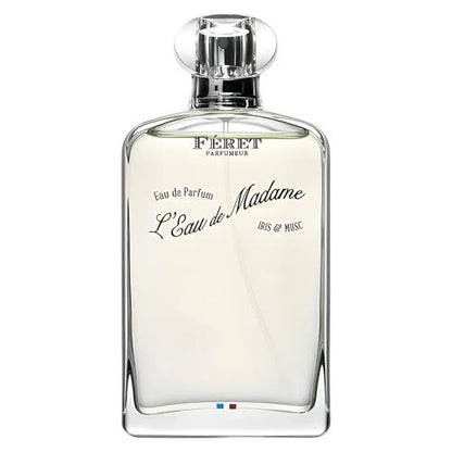 Feret Parfumeur L’Eau de Madame Eau de Parfum – Luxury French Fragrance for Women – Powdery Floral Perfume with Iris & Musk – Long-Lasting, Made in France, 100ml