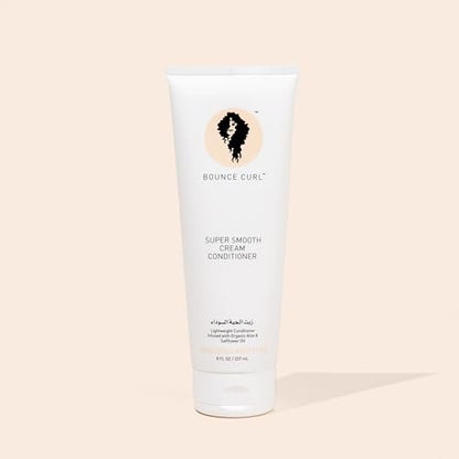 Bounce Curl Super Smooth Cream Conditioner - Lightweight Hydrating Conditioner with Aloe & Safflower Oil for Fine & Medium Hair - Color Safe & Vegan (8 oz) Avelisse