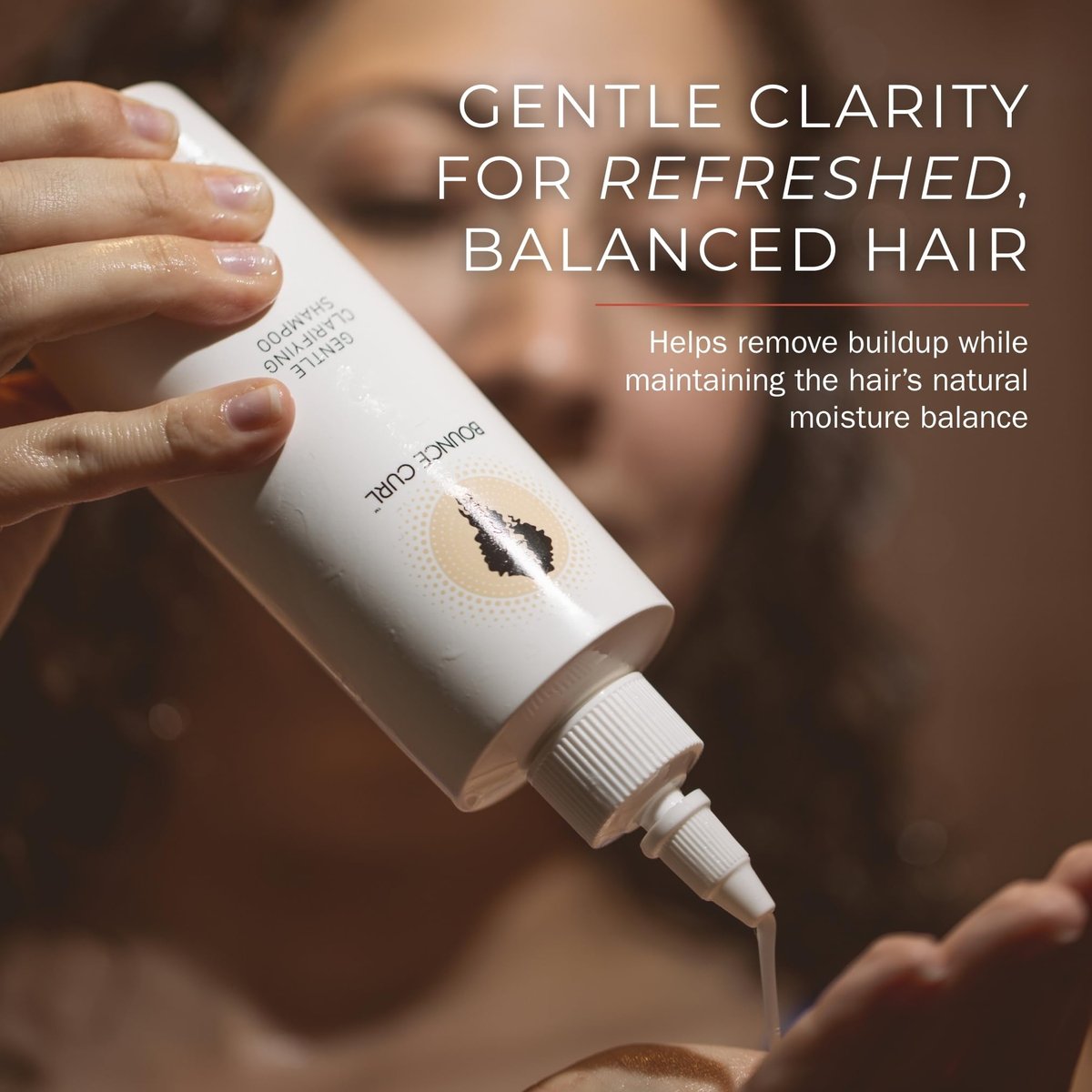 Bounce Curl Enzyme Gentle Clarifying Shampoo - Berry, 8 oz Avelisse