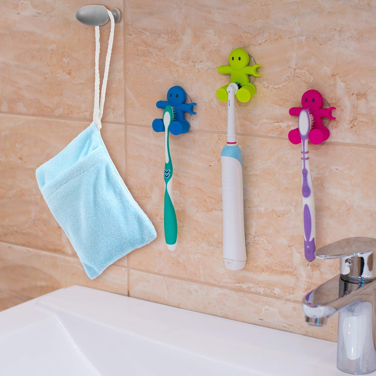 Microfiber Soap Saver Bags - 8 Pack Exfoliating Soap Pouch with Hanging Loop (4 Colors) Avelisse
