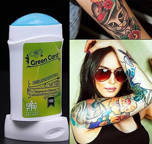 Tattoo Transfer Stick – Antiperspirant Deodorant Gel for Clean, Dry Tattoo Stencil Application | Temporary Tattoo Supplies | 1 Count - görsel 5