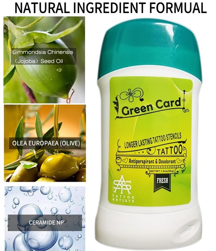 Tattoo Transfer Stick – Antiperspirant Deodorant Gel for Clean, Dry Tattoo Stencil Application | Temporary Tattoo Supplies | 1 Count - görsel 3