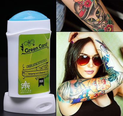 Tattoo Transfer Stick – Antiperspirant Deodorant Gel for Clean, Dry Tattoo Stencil Application | Temporary Tattoo Supplies | 1 Count