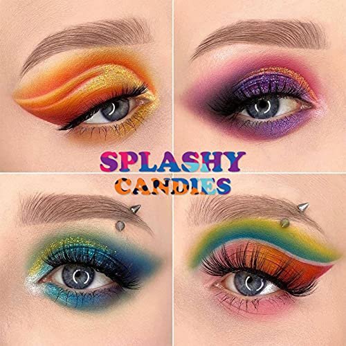UCANBE 54 Colors Splashy Candies Eyeshadow Palette - Highly Pigmented Matte, Shimmer & Glitter Rainbow Eyeshadow - Long Lasting, Waterproof, Blendable Makeup Palette - görsel 16