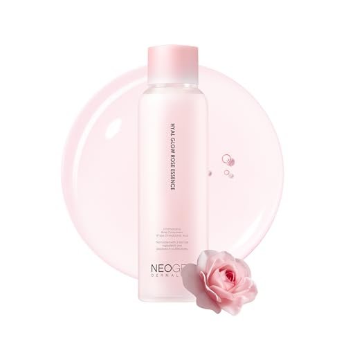 DERMALOGY by Neogen Hyal Glow Rose Essence - Hydrating Essence with 74% Damask Rose Water & Flower Oil & Extract, 160ml Avelisse