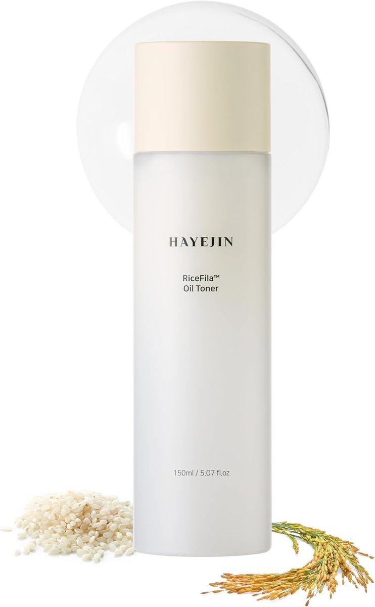 HAYEJIN RiceFila Milk Toner for Glass Skin – 2-in-1 Hydrating Korean Rice Toner with Niacinamide, 8 Hyaluronic Acids & 6 Peptides – Dual Phase Lightweight Rice Bran Facial Toner 5.07 fl oz Avelisse