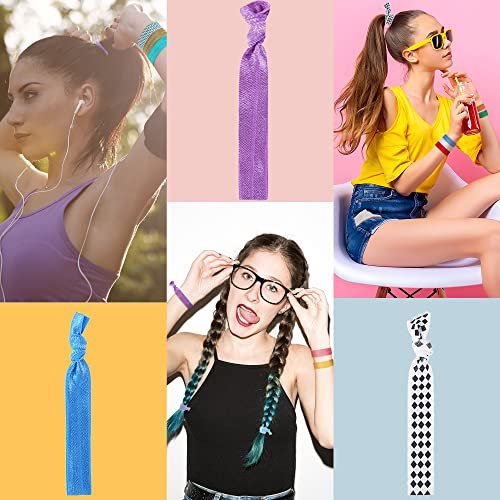Syhood 200 Pieces No Crease Elastics Hair Ties – Bulk Knotted Fold Over Ponytail Holders for Women & Girls Avelisse
