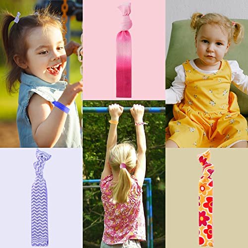 Syhood 200 Pieces No Crease Elastics Hair Ties – Bulk Knotted Fold Over Ponytail Holders for Women & Girls Avelisse
