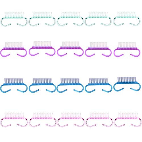 20-Piece Handle Grip Nail Brush Set – Perfect Christmas & Thanksgiving Gifts for Women & Girls - görsel 2