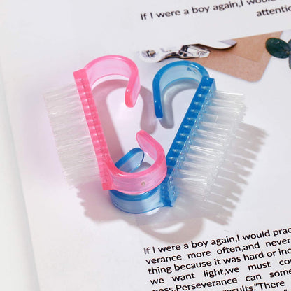 20-Piece Handle Grip Nail Brush Set – Perfect Christmas & Thanksgiving Gifts for Women & Girls
