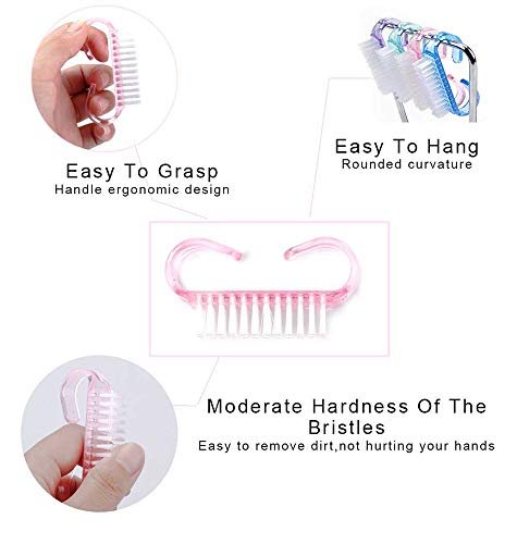 20-Piece Handle Grip Nail Brush Set – Perfect Christmas & Thanksgiving Gifts for Women & Girls - görsel 4
