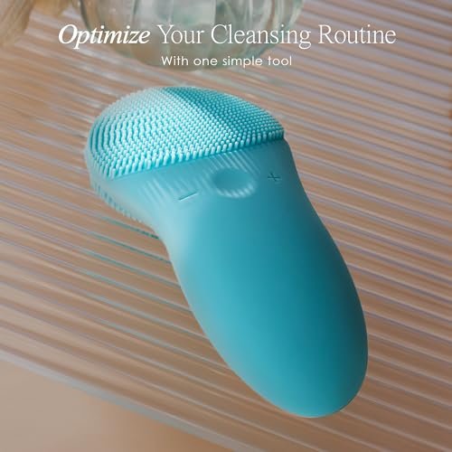 Cleo+ Sonic Facial Cleansing Brush by Project E Beauty - Gentle Exfoliating Silicone Face Wash Brush, Waterproof & Travel Size - görsel 14
