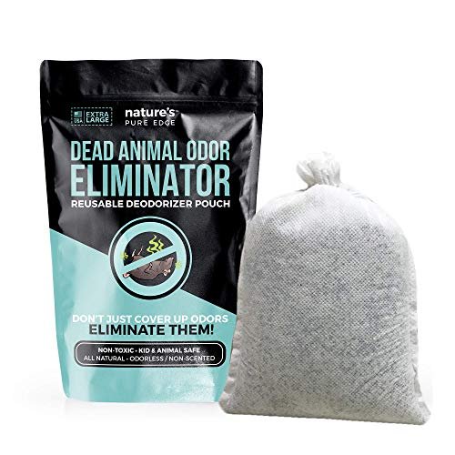 Nature's Pure Edge Dead Animal Smell Eliminator Pouch – Fragrance-Free Activated Charcoal Odor Absorber with Specialized Zeolite – for Attics, Walls, Crawlspaces – XL Covers 375 Sq Ft – Pet & Kid Safe - görsel 2