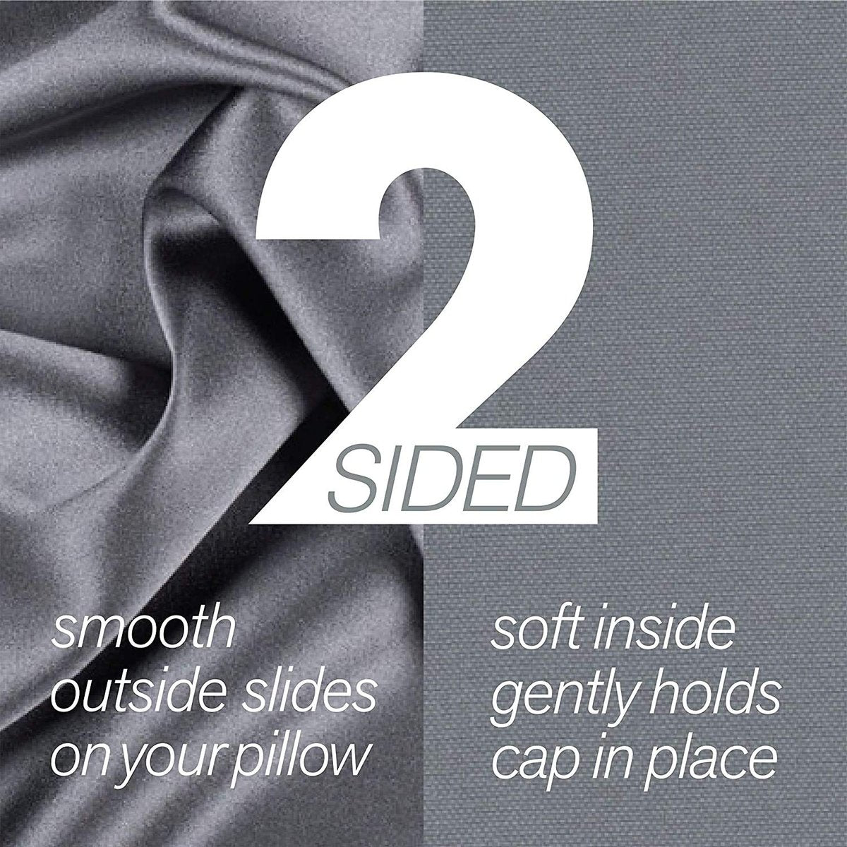 Stay On Satin Satin Edge Bonnet - Black - Premium Satin Shower Cap for Hair Protection - görsel 7