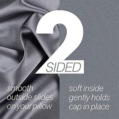 Stay On Satin Satin Edge Bonnet - Black - Premium Satin Shower Cap for Hair Protection