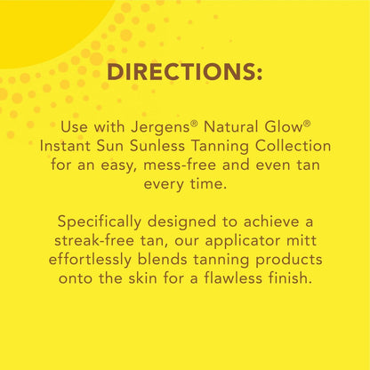 Jergens Natural Glow Body Applicator Mitt – Reusable Tanning Glove for Flawless, Streak-Free Self-Tanning