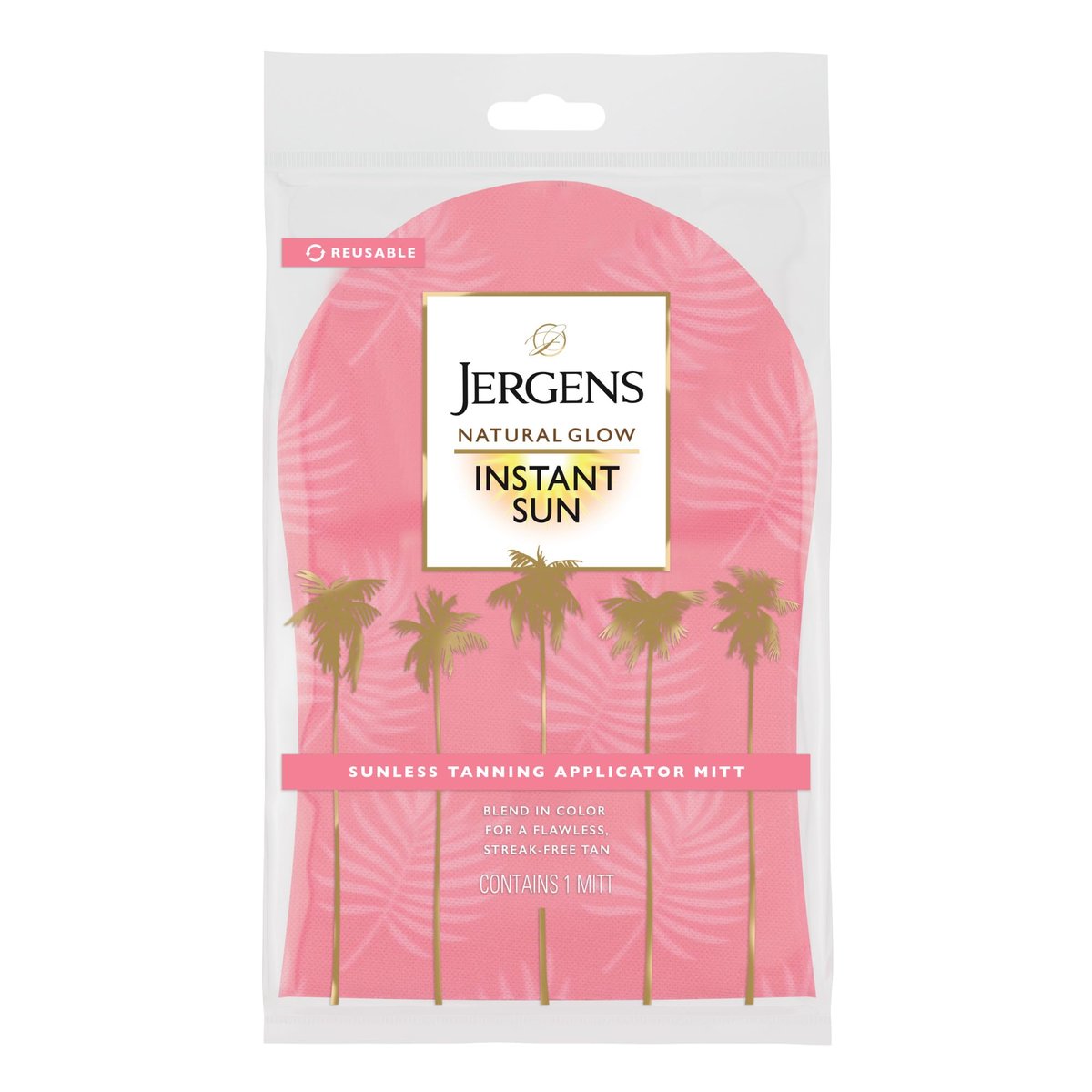 Jergens Natural Glow Body Applicator Mitt – Reusable Tanning Glove for Flawless, Streak-Free Self-Tanning - görsel 1