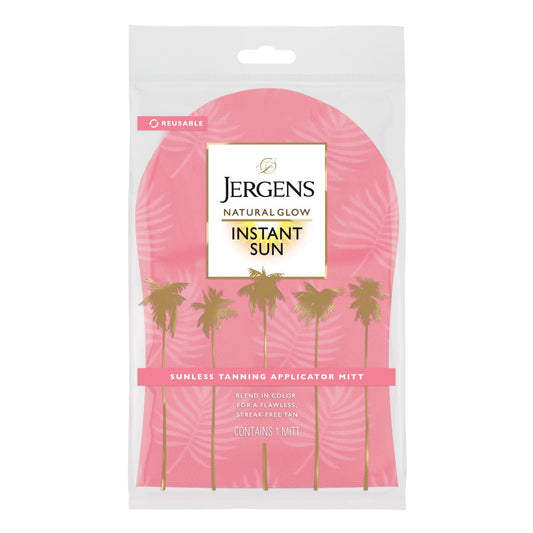 Jergens Natural Glow Body Applicator Mitt – Reusable Tanning Glove for Flawless, Streak-Free Self-Tanning