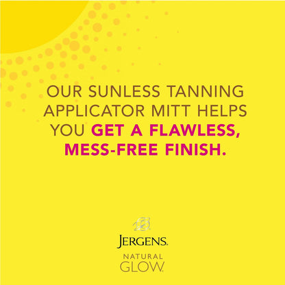 Jergens Natural Glow Body Applicator Mitt – Reusable Tanning Glove for Flawless, Streak-Free Self-Tanning