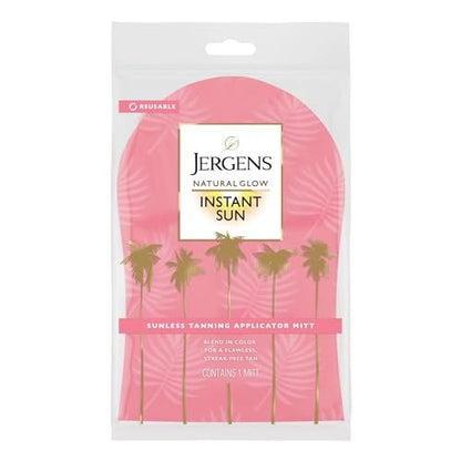 Jergens Natural Glow Body Applicator Mitt – Reusable Tanning Glove for Flawless, Streak-Free Self-Tanning