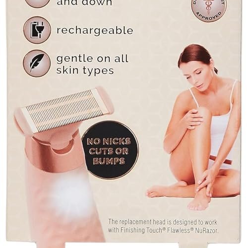 Finishing Touch Flawless Nu Razor Replacement Blades, Rose Gold, 3 Count - görsel 8