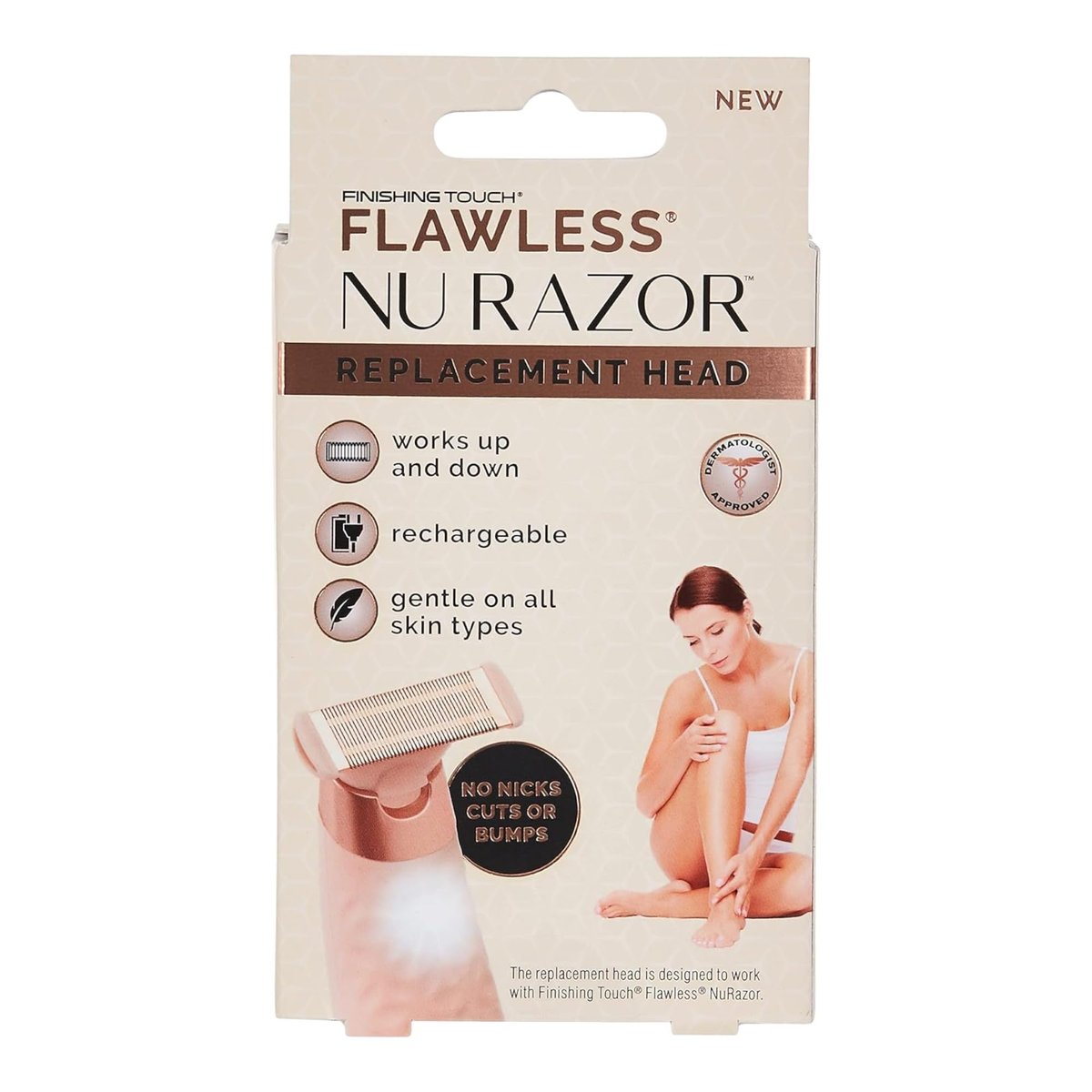 Finishing Touch Flawless Nu Razor Replacement Blades, Rose Gold, 3 Count - görsel 3