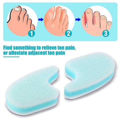Mudder 16-Piece Foam Toe Spacers for Women & Men – 3-Layer Toe Separators for Overlapping Toes, Hammer Toe Relief & Corn Prevention