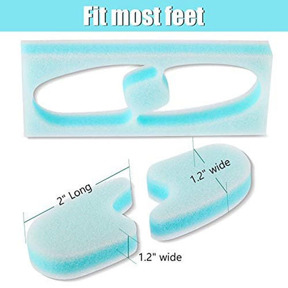 Mudder 16-Piece Foam Toe Spacers for Women & Men – 3-Layer Toe Separators for Overlapping Toes, Hammer Toe Relief & Corn Prevention