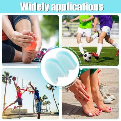 Mudder 16-Piece Foam Toe Spacers for Women & Men – 3-Layer Toe Separators for Overlapping Toes, Hammer Toe Relief & Corn Prevention