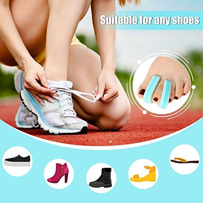 Mudder 16-Piece Foam Toe Spacers for Women & Men – 3-Layer Toe Separators for Overlapping Toes, Hammer Toe Relief & Corn Prevention