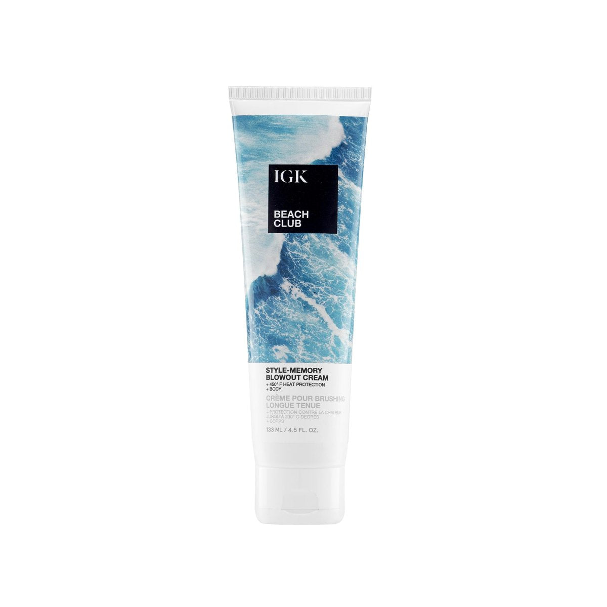 IGK BEACH CLUB Style-Memory Blowout Cream - Volume, Bounce & Heat Protection - Vegan & Cruelty Free - 4.5 oz Avelisse