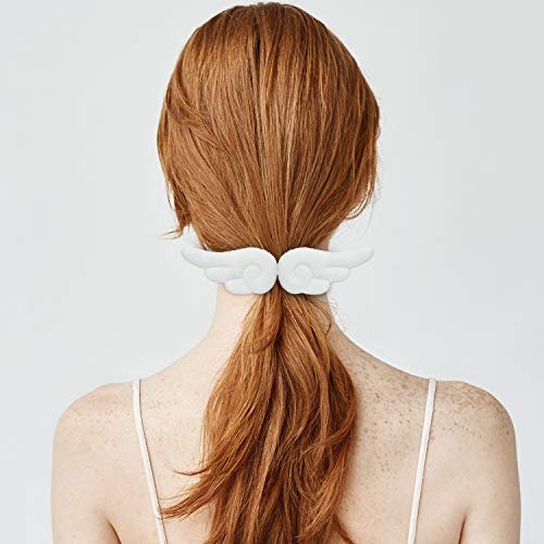 WILLBOND 3 Pairs Angel Hair Clips - Christmas Cute Leather Hair Barrettes for Women and Girls - görsel 12