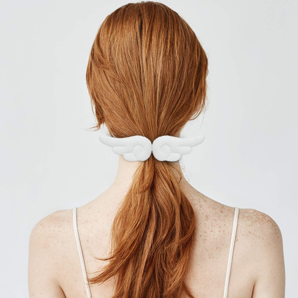 WILLBOND 3 Pairs Angel Hair Clips - Christmas Cute Leather Hair Barrettes for Women and Girls - görsel 11