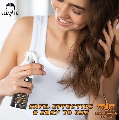 Elevate Hair Regrowth Treatment 5% Minoxidil Spray - Extra Strength Formula for Men and Women - 1 Month Supply Avelisse