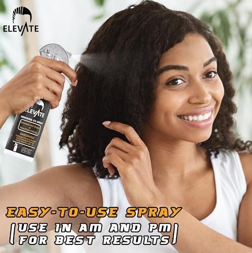 Elevate Hair Regrowth Treatment 5% Minoxidil Spray - Extra Strength Formula for Men and Women - 1 Month Supply Avelisse
