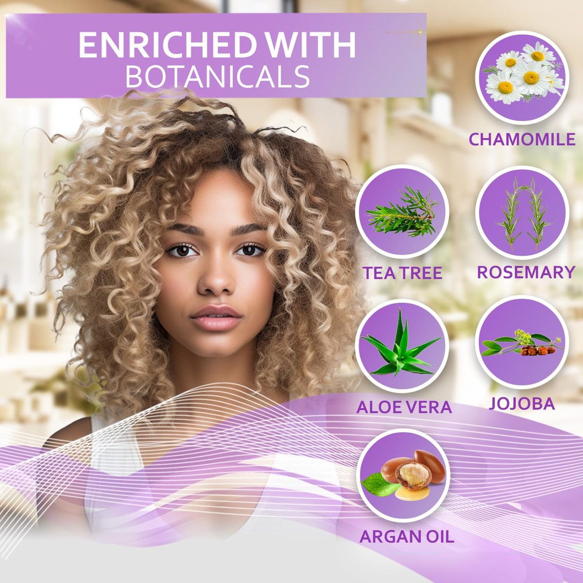 BELLISSO Purple Hair Mask – Deep Conditioner & Toner for Blonde & Brassy Hair | Hydrating Repair & After Bleach Treatment for Damaged Dry Hair | Moisture Conditioning for Bleached Women and Men - görsel 5