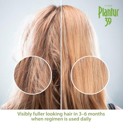 Plantur 39 3-Step System for Fine and Brittle Hair Bundle with Phyto-Caffeine Formula to Promote Natural Growth - Shampoo (8.45 oz), Conditioner (5.07 oz), and Tonic (6.76 fl oz) Avelisse